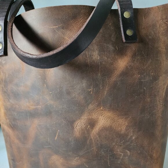 Portland Leather Goods Tote "EUC" - Picture 11 of 16
